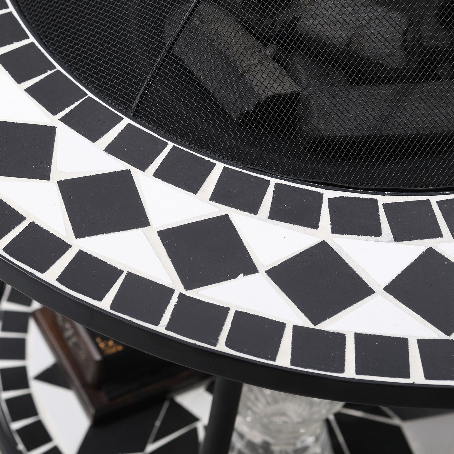 30" Outdoor Fire Pit Dining Table