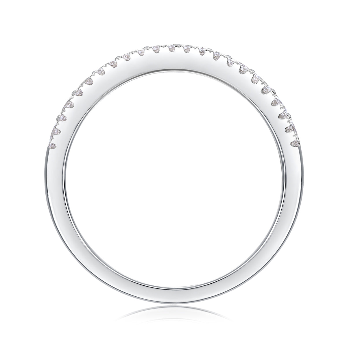 1Luxury Fashion Multi-row Diamond Ring With Moissanite Silver Ring Prohibit TikTok sales