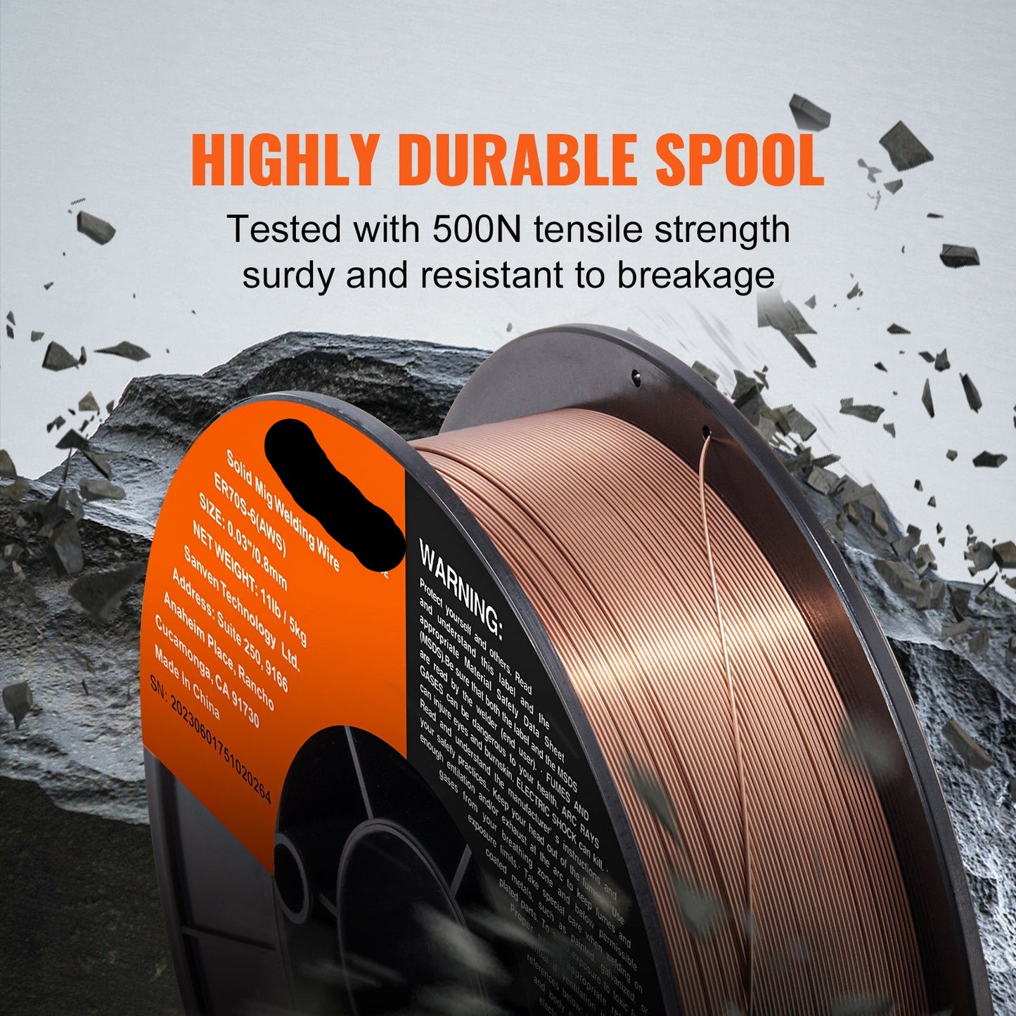 Solid MIG Welding Wire ER70S-6 0.03-inch 11LBS Mild Steel MIG Welding Wire