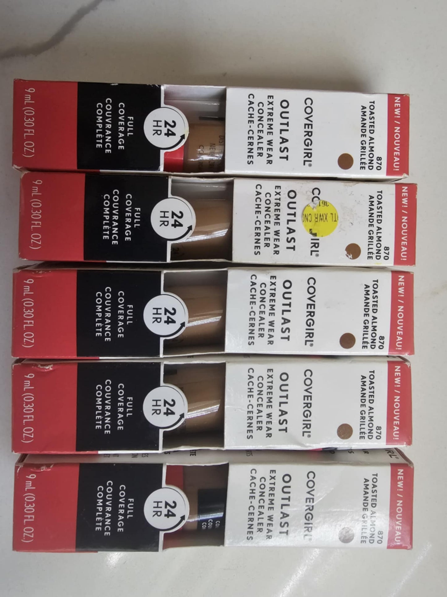 Outlast Extreme Wear Concealer 870 Toasted Almond 5 pcs