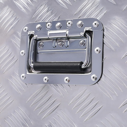48inch Aluminum Tool Box,heavy Duty Truck Bed Tool Box,outdoor Trailer Pickup Storage Tool Box,RV Storage Organizer,underbody Box W Lock Keys,silver