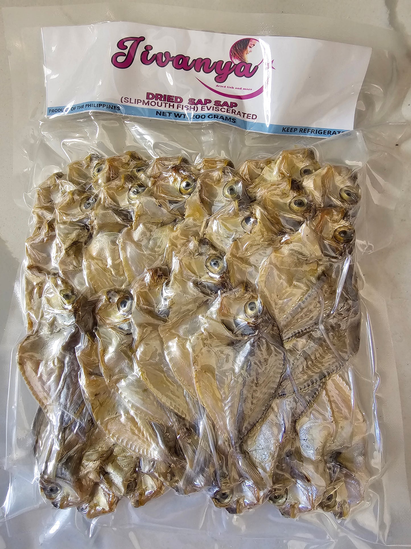 Jivanya Dried Sapsap/Potpot - Slipmouth Fish - 200 grams - 7.05 oz