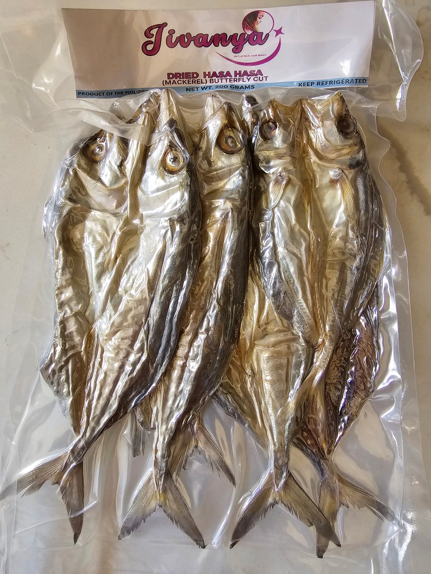 Jivanya Dried Anduhaw - Short Tail Mackerel - 200g - 7.05 oz