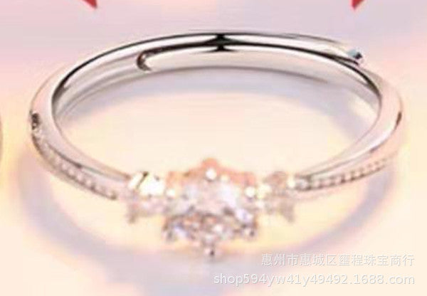 SterlingSilver Jewelry  Jewelry Couple Ring Female Wedding Ring Pair Ring