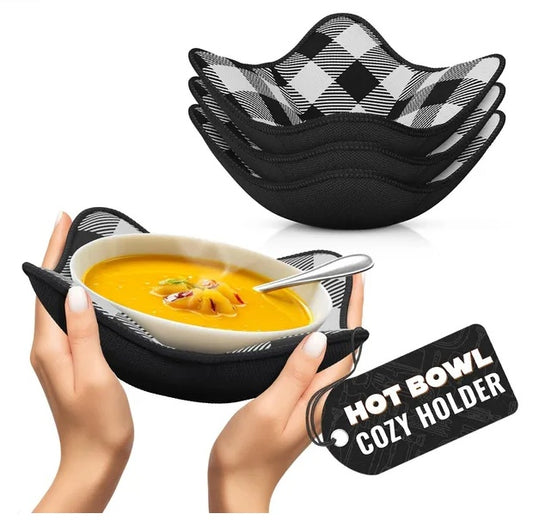 4 Piece Microwave Bowl Holder Set
