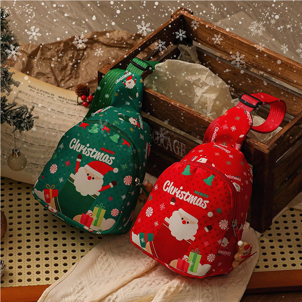 Christmas Santa Handheld Gift Bag - Festive Waterproof Gift Wrap For Holiday Presents, Perfect For Christmas Eve Apple Gift Boxes & Small Gifts