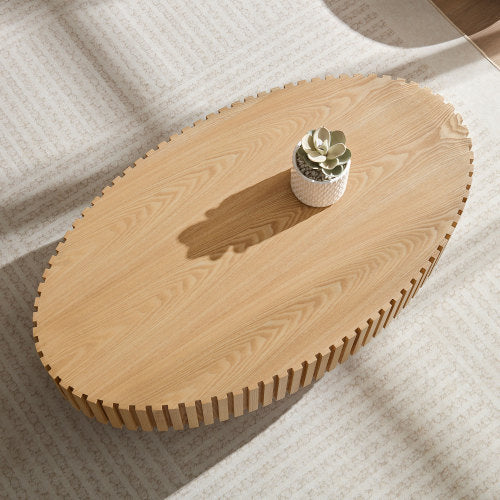 Modern Handmade Drum Coffee Table Banana