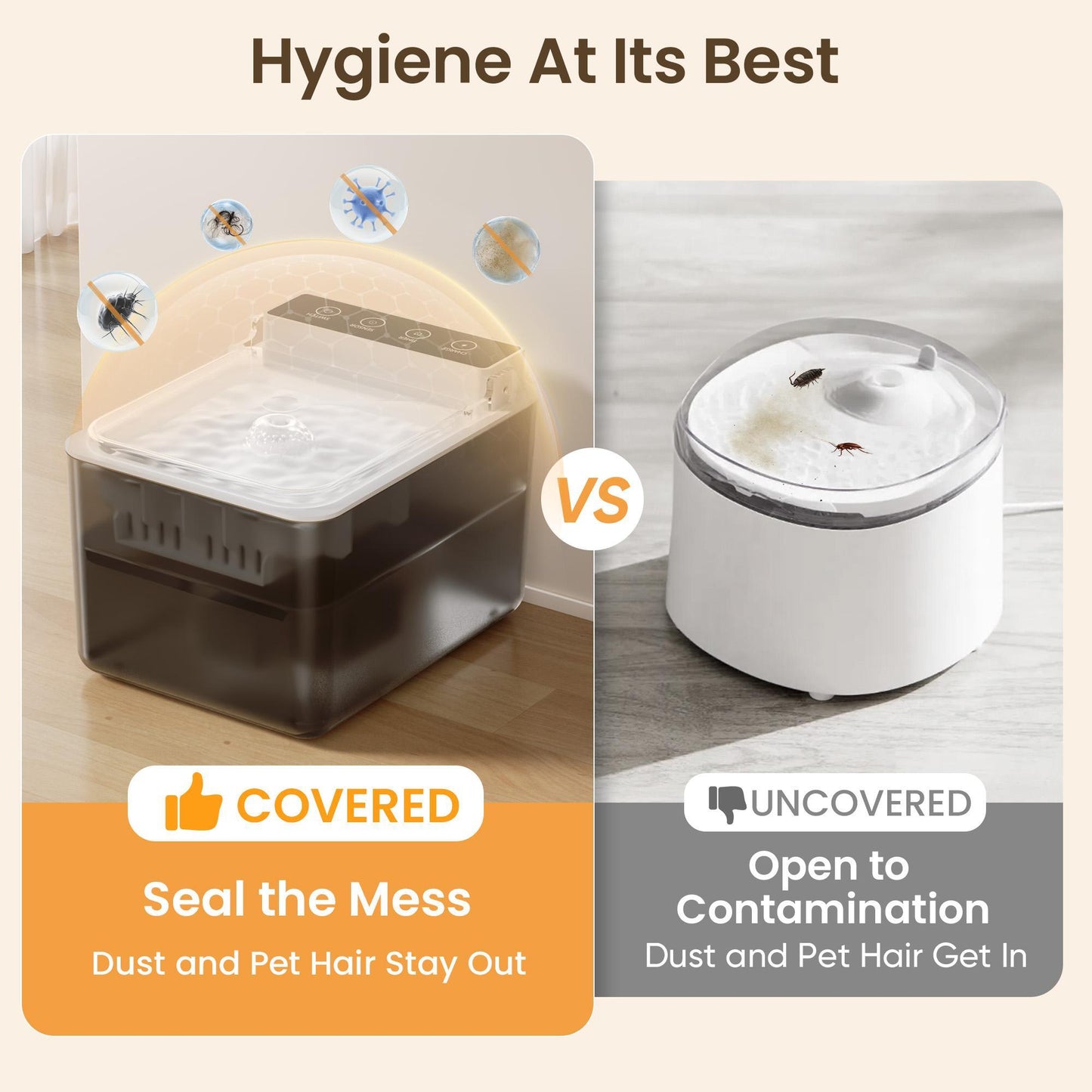Wired Automatic Pet Fountain Water Dispenser Automatic Sensing Function