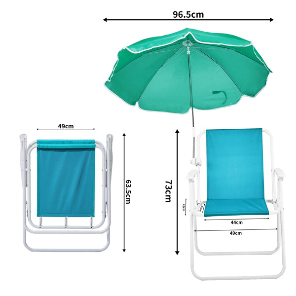Folding Beach Chair With Umbrella For Adults, Lightweight Porable Camping Chair With 265lbs Capacity For Travel Picnic Concert & Outdoor Activities