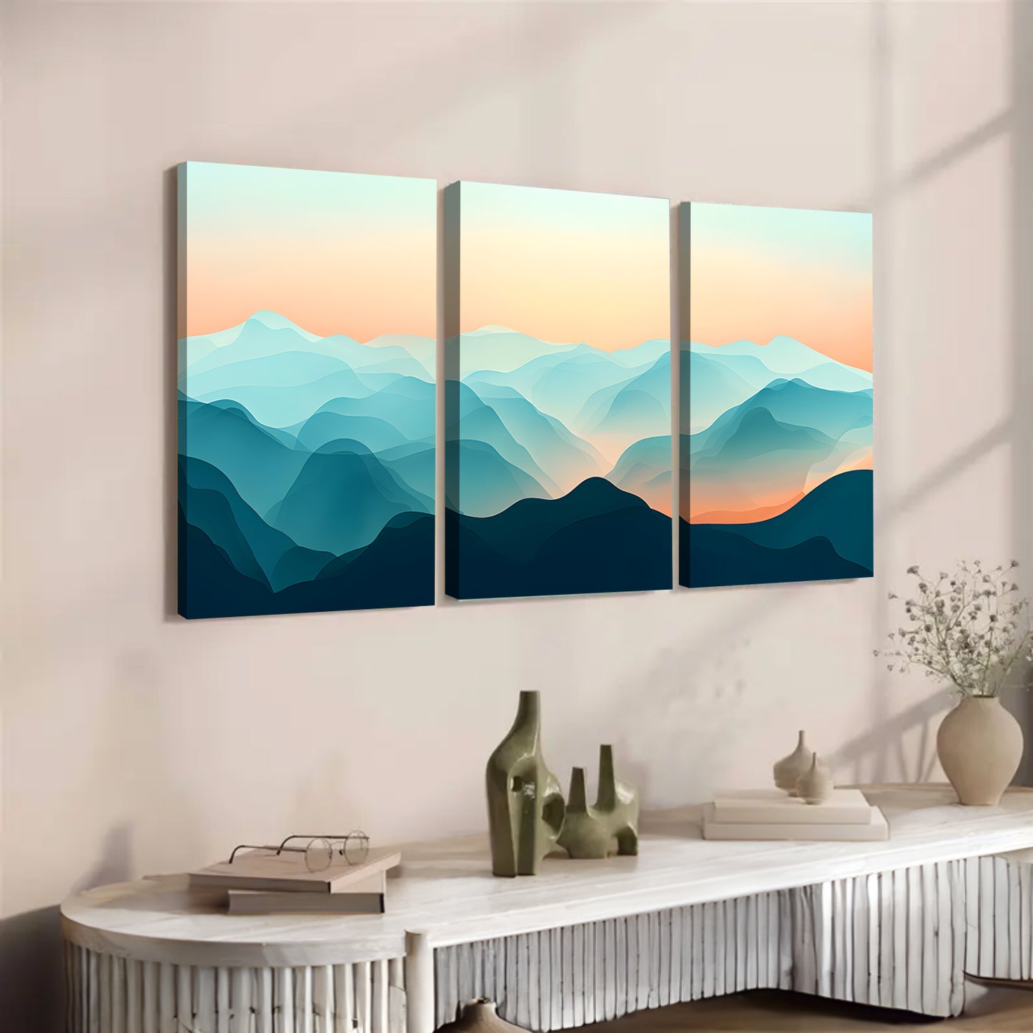 POD Customization - Modern Art Trilogy -Living Room Decoration
