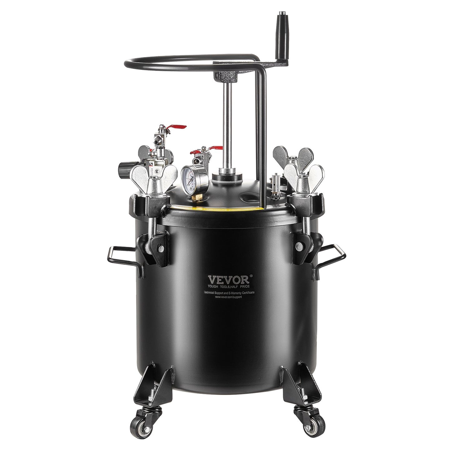 Spray Paint Pressure Pot Tank 20L 5gal With Casters Leak Repair Sealant