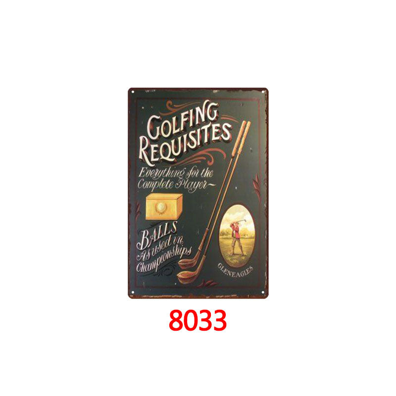 Tin Painting Bar Clothing Store Home Wall Decoration