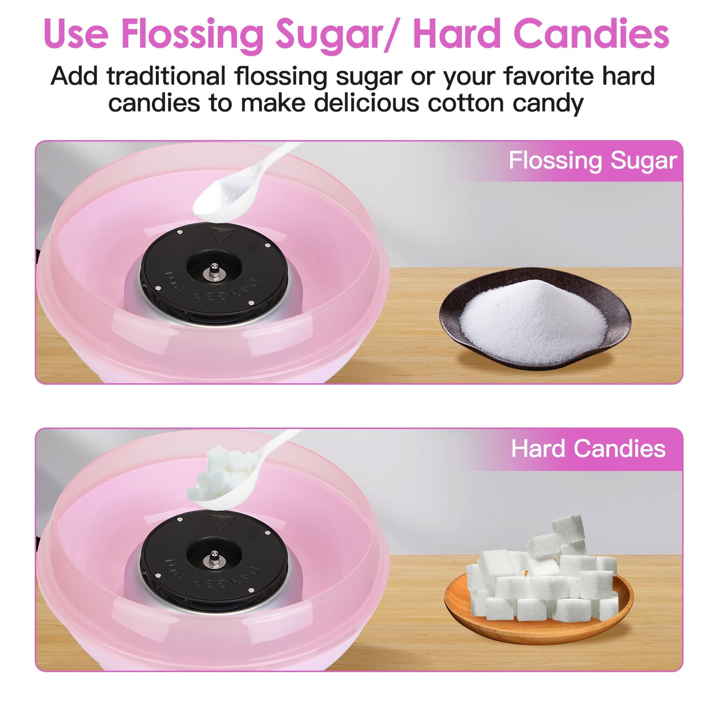 1Pc Cotton Candy Maker Portable Cotton Candy Machine Electric Cotton Candy Express For Kids Christmas Gift Birthday