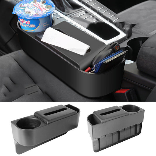 Storage Box Car Tissue Duxer Box Three-in-one Cup Holder