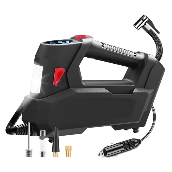Portable Tire Inflator 120 PSI Maximum 90W Powered Tire With Digital Display LED Light