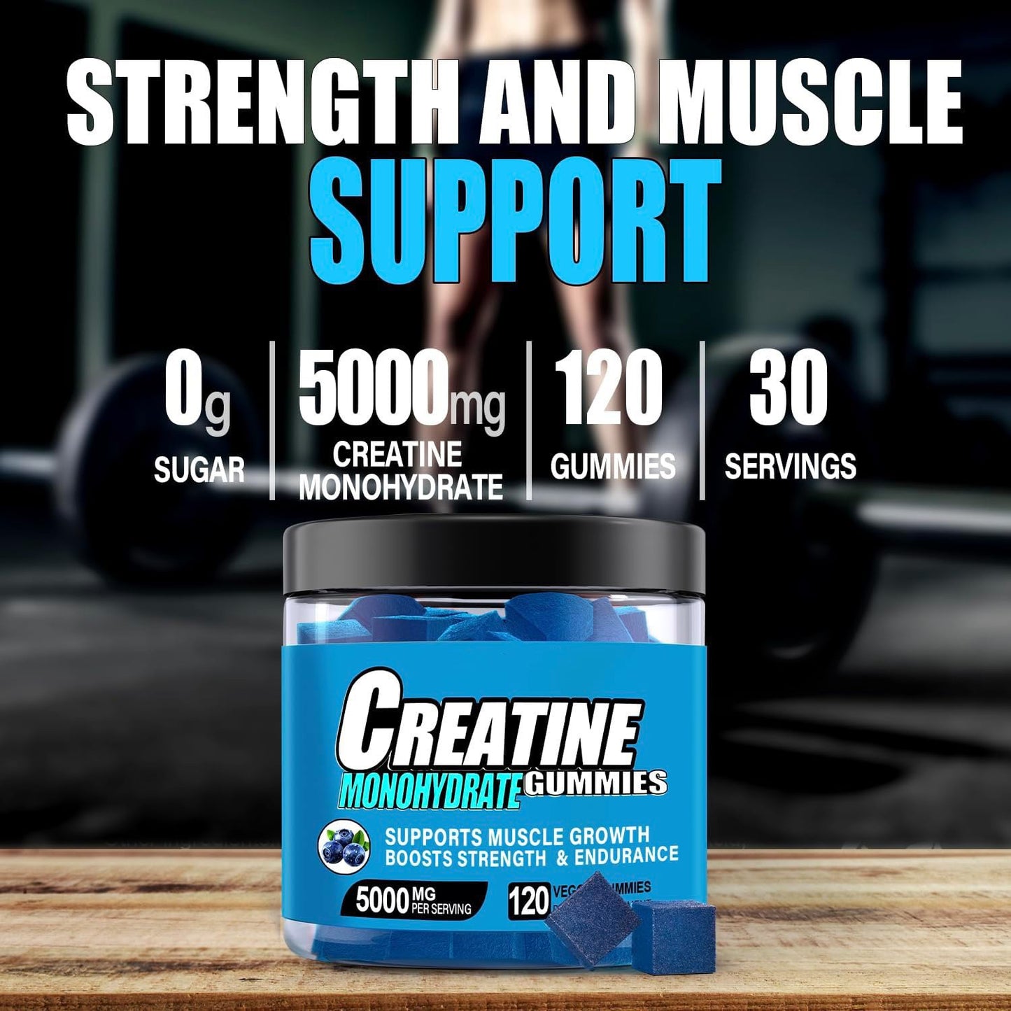 Creatine Gummies 120 Capsules-bottle