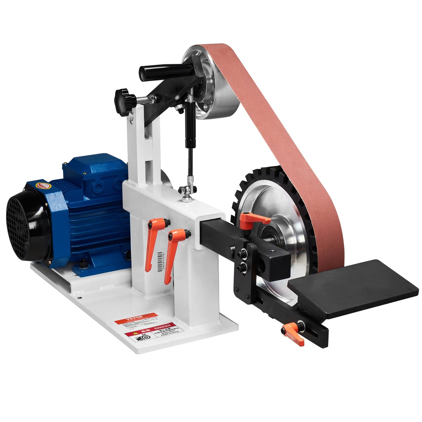 Belt Grinder Sander, 72 X 2-Inch Variable Speed Belt Polisher With VFD, 1500W 2HP Polishing Grinding Machine With 3 Grinding Moulds & 3PCS Sanding Belts For Metalworking, Knife Making