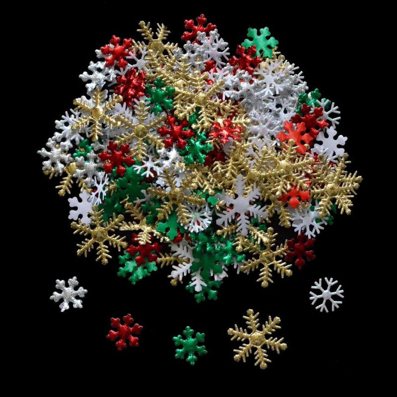 200 Snowflake Flat Decorations For Handmade Card Making
