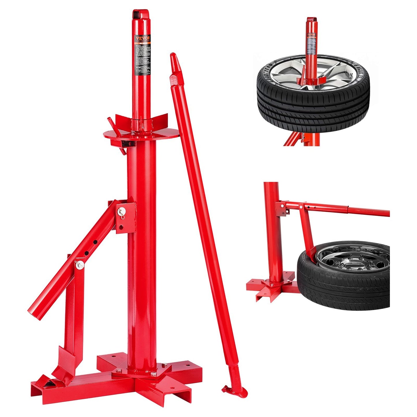 Manual Tire Changer, Portable Hand Bead Breaker Mounting Tool For 203 - 406 Mm Tires, Compatible With Car Truck Trailer, Tire Mounting Machine For Home Garage Small Auto Shop