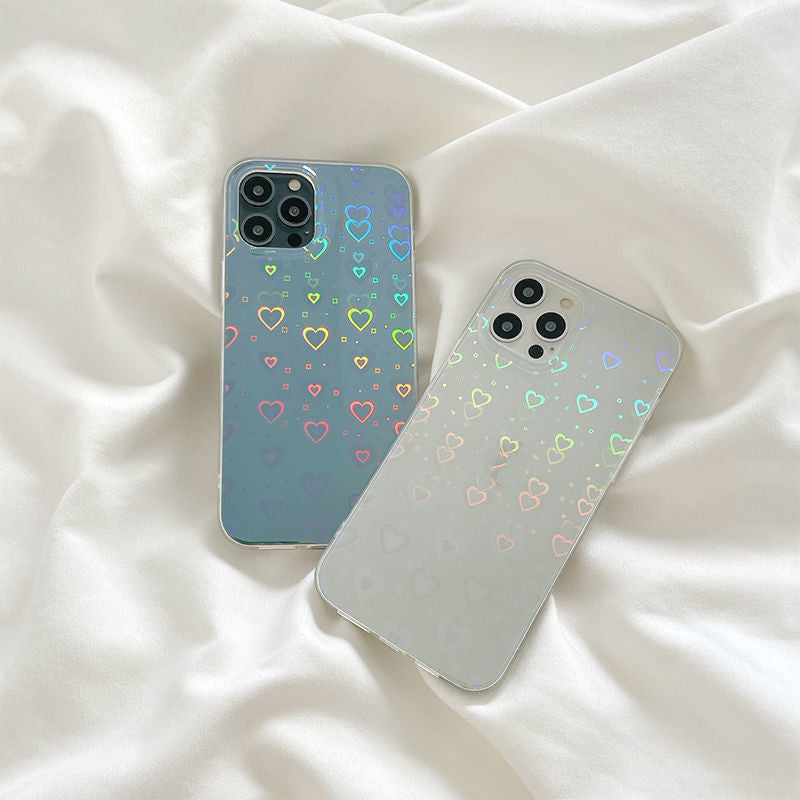 Colorful Love For Double-sided Coated Silicone Phone Case