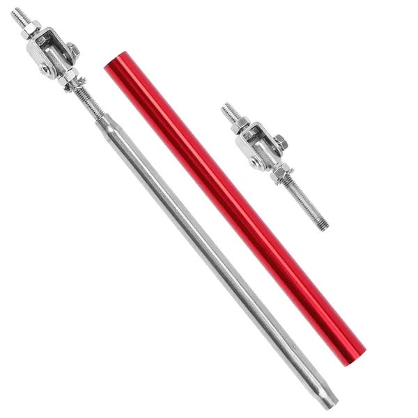 2Pcs Splitter Rod Front Bumper Lip Rod Strut Adjustable Lip
