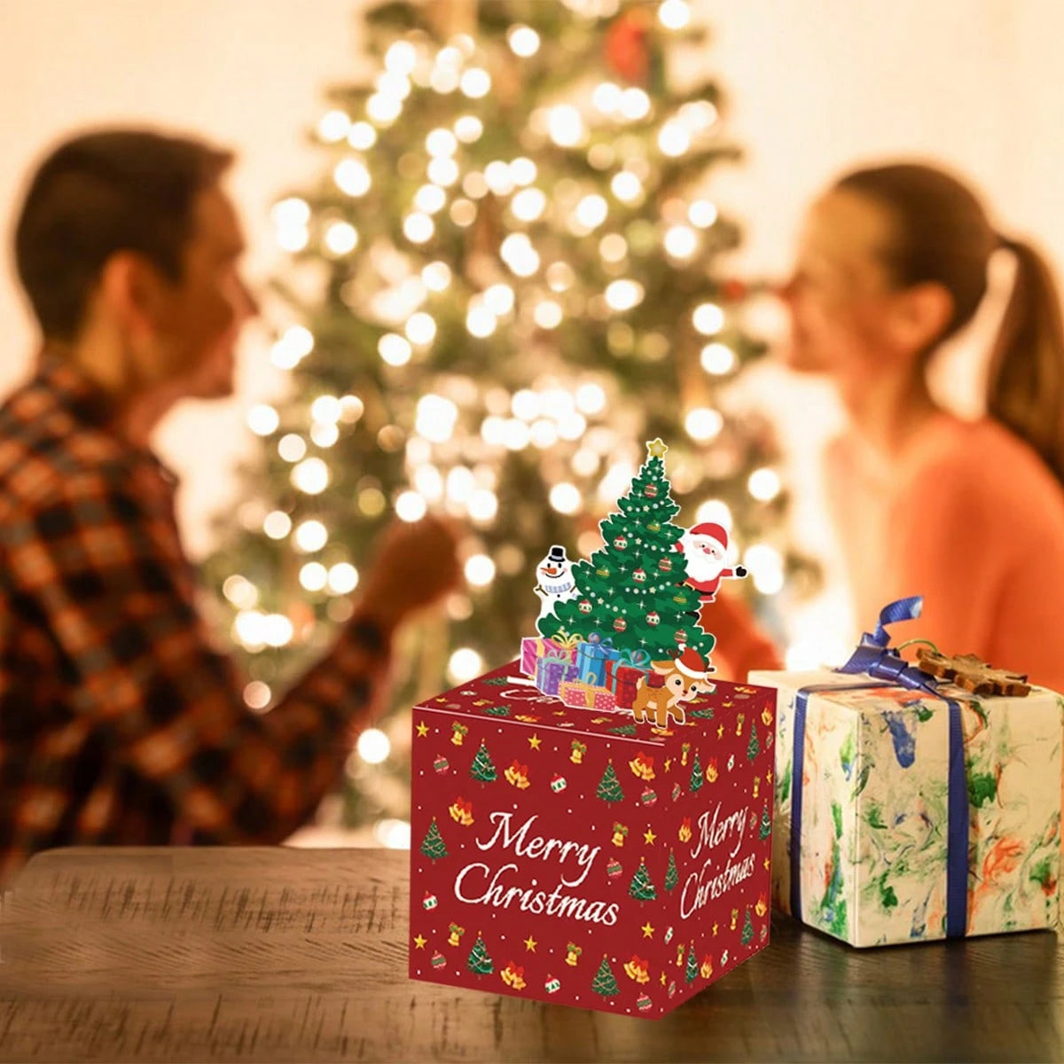 Christmas Money Box For Cash Gift Pull Surprise Money Gift Boxes For Cash With Pull Out Surprise Merry Christmas Box Holder Unique DIY Roll Ideas Cash Holder For Xmas Parties Favors Birthday Lovers