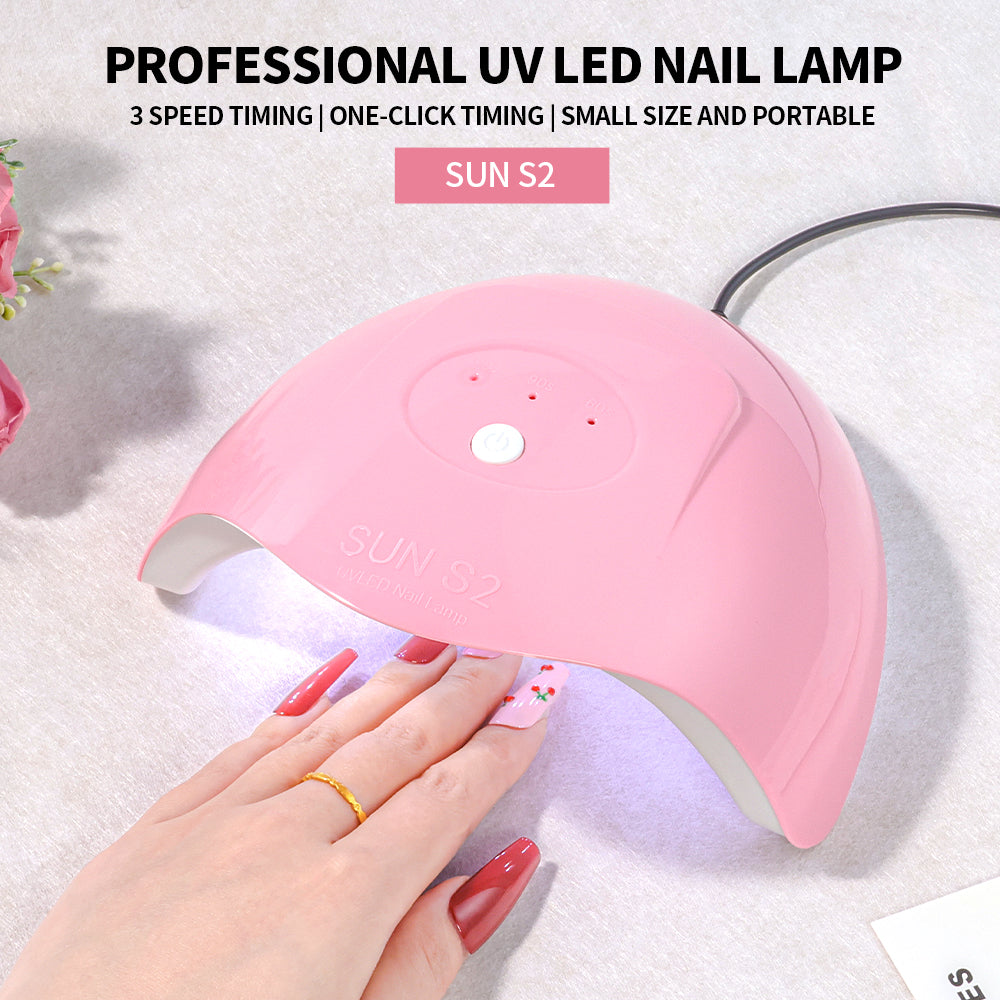 LED Nail Lamp, Nail Dryer Gel Nail Polish Curing LED UV Light With 4 Timers Automatic Sensor LCD Display Professional Nail Art Tools Accessories For Fingernail Toenail Salon
