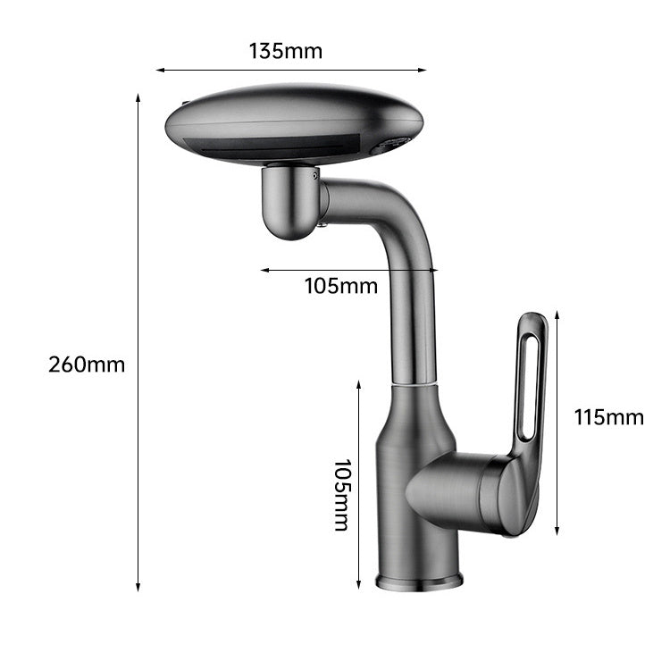 UFO Design Faucet Wash Basin Hot And Cold