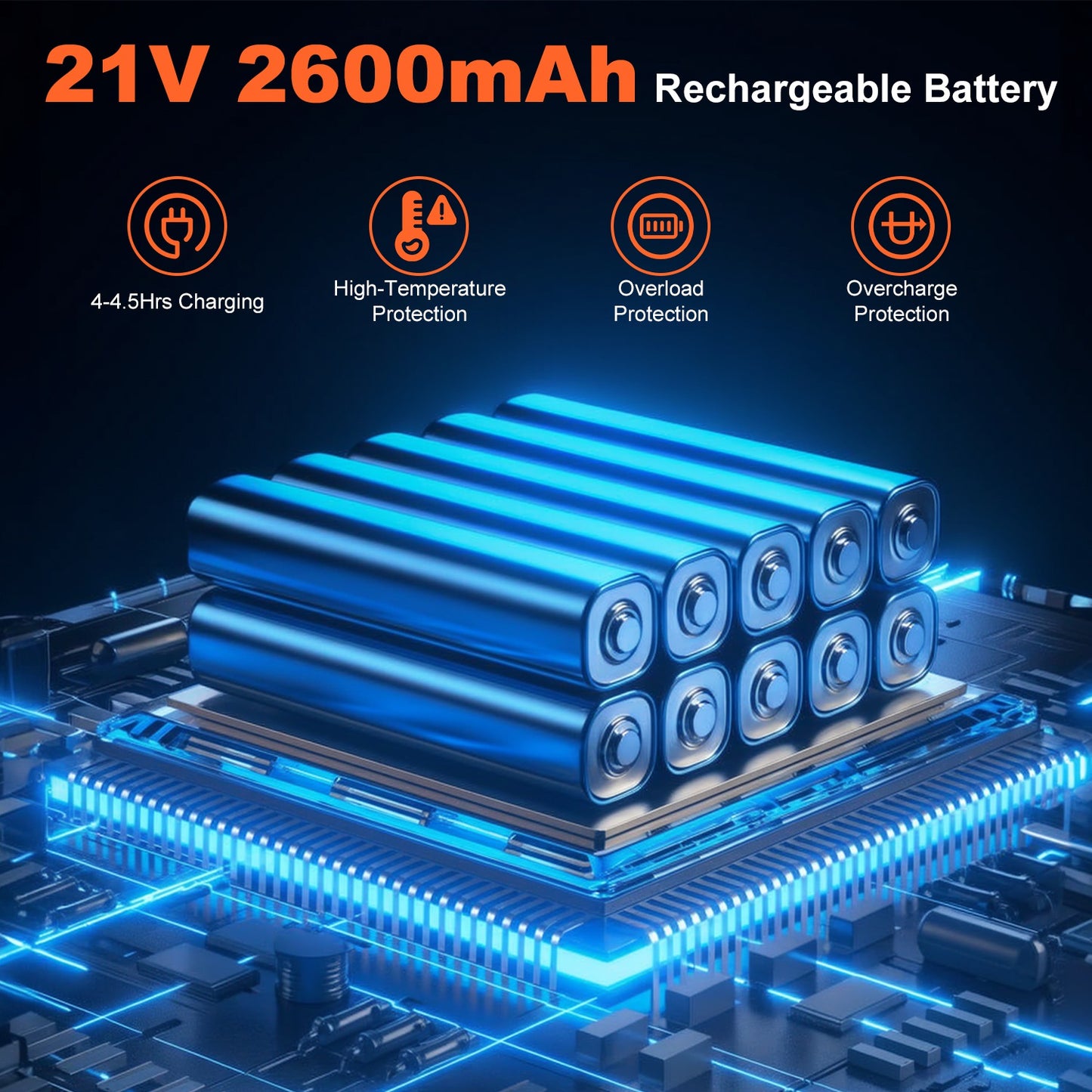 Battery Replacement Or Cordless Snow Shovel Optional