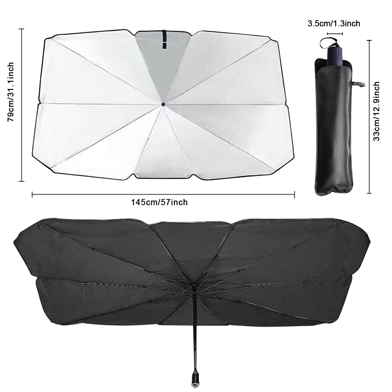 Car Window Sunshade Sun Shade Visor Windshield Cover Auto Car SunShade Foldable UV Umbrella