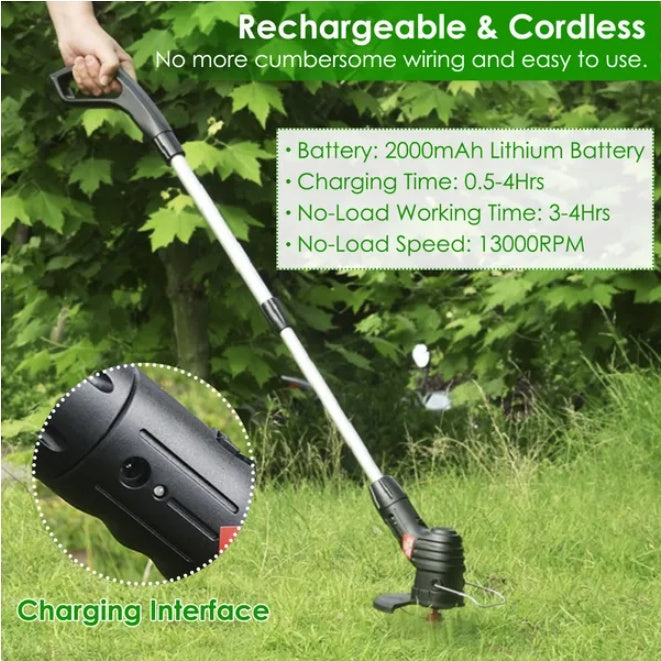 Electric Cordless Lawn Mower With 5 Blades