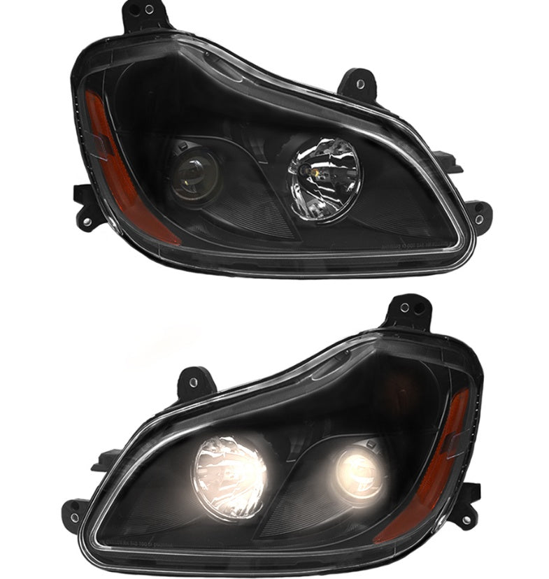 2013-2021, KENWORTH-T680 Front Headlight Assembly, American Version, Halogen, Including Bulb,