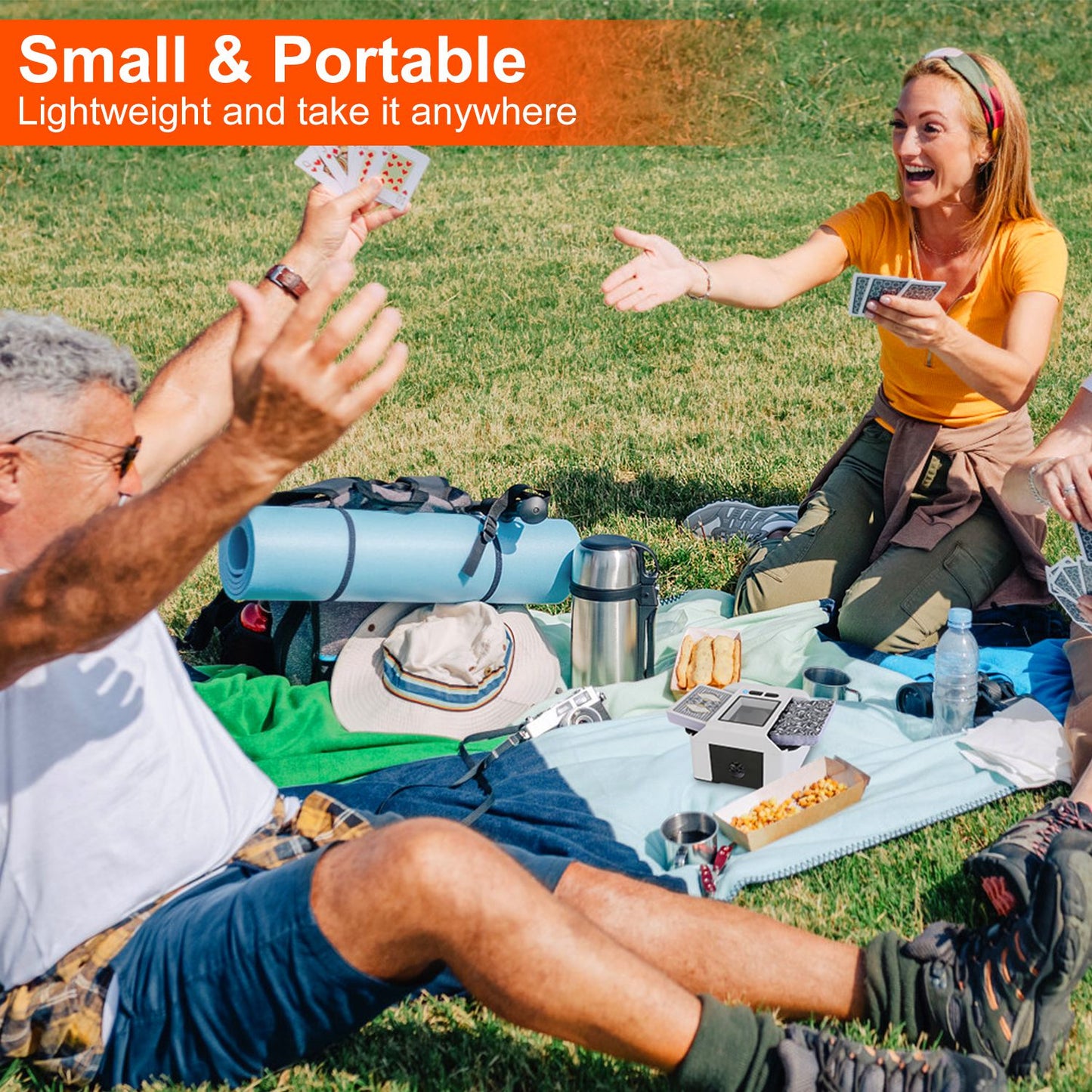 1Pc 2 Deck Rechargeable Automatic Card Shuffler Professional Card Shuffler For For Texas Hold'em Poker UNO With Auto Manual Mode Handheld Desktop