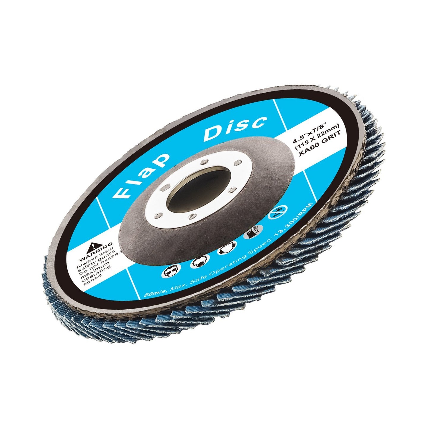 VEVOR Flap Discs Sanding Disc For Angle Grinder 60 Grit 10 Packs