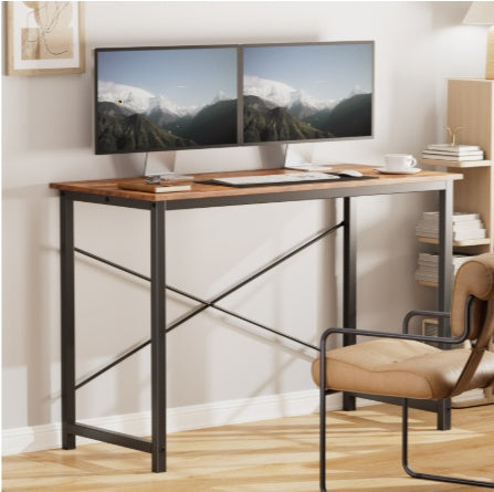 Computer Office Desk For Small Spaces, Writing Gaming Work Desk Modern Kids Study Table With Storage Bag & Headphone Hook