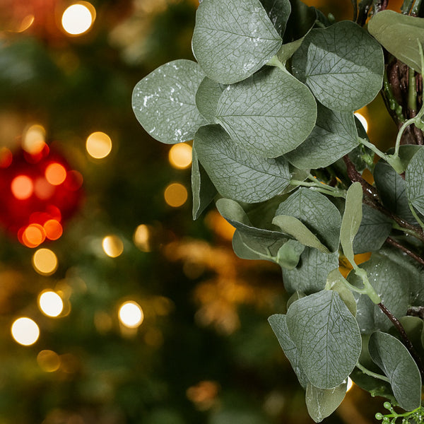 Christmas Eucalyptus Wreath Green Door Wreath Fake Leaf Garland Wedding Home Frontdoor Decor FBA Shipment