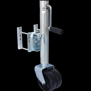 1500lbs Trailer Jack With Double Wheel, Adjustable 12  Lift Travel, Boat On For Boat RV Utility, Swi