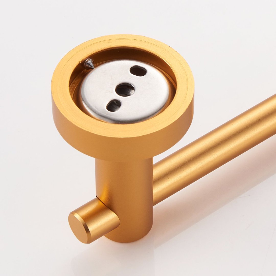 Toilet Paper Holder Brushed Gold Thicken Space Aluminum Toilet Roll Holder For Bathroom, Kitchen, Washroom Wall Mount