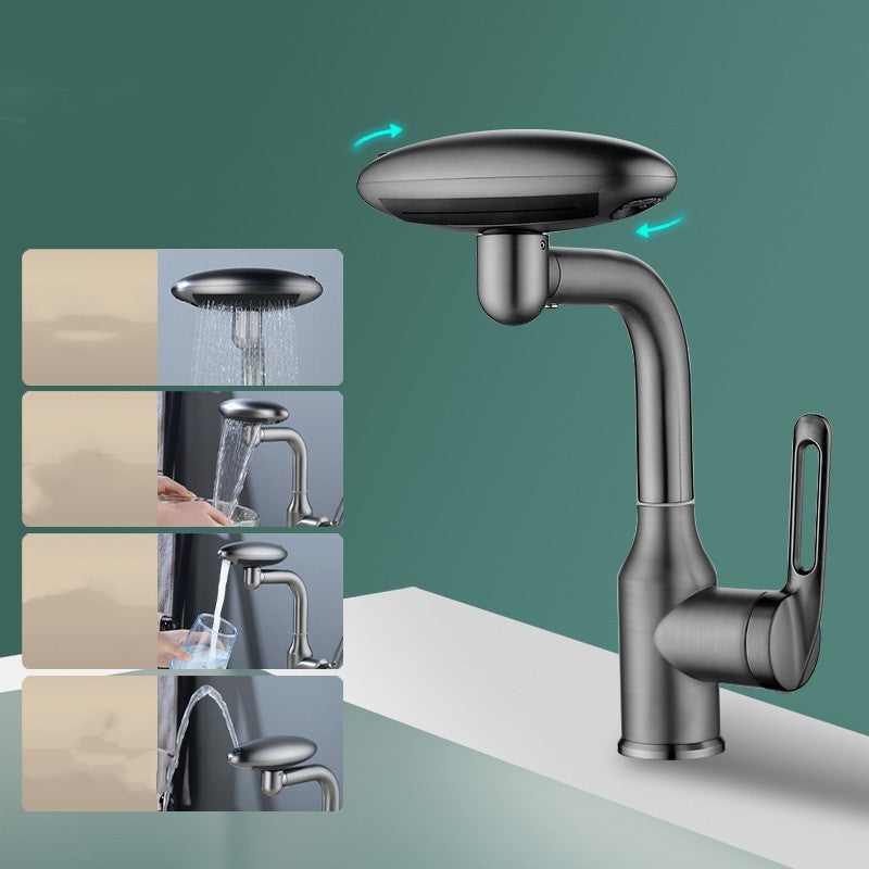 UFO Design Faucet Wash Basin Hot And Cold