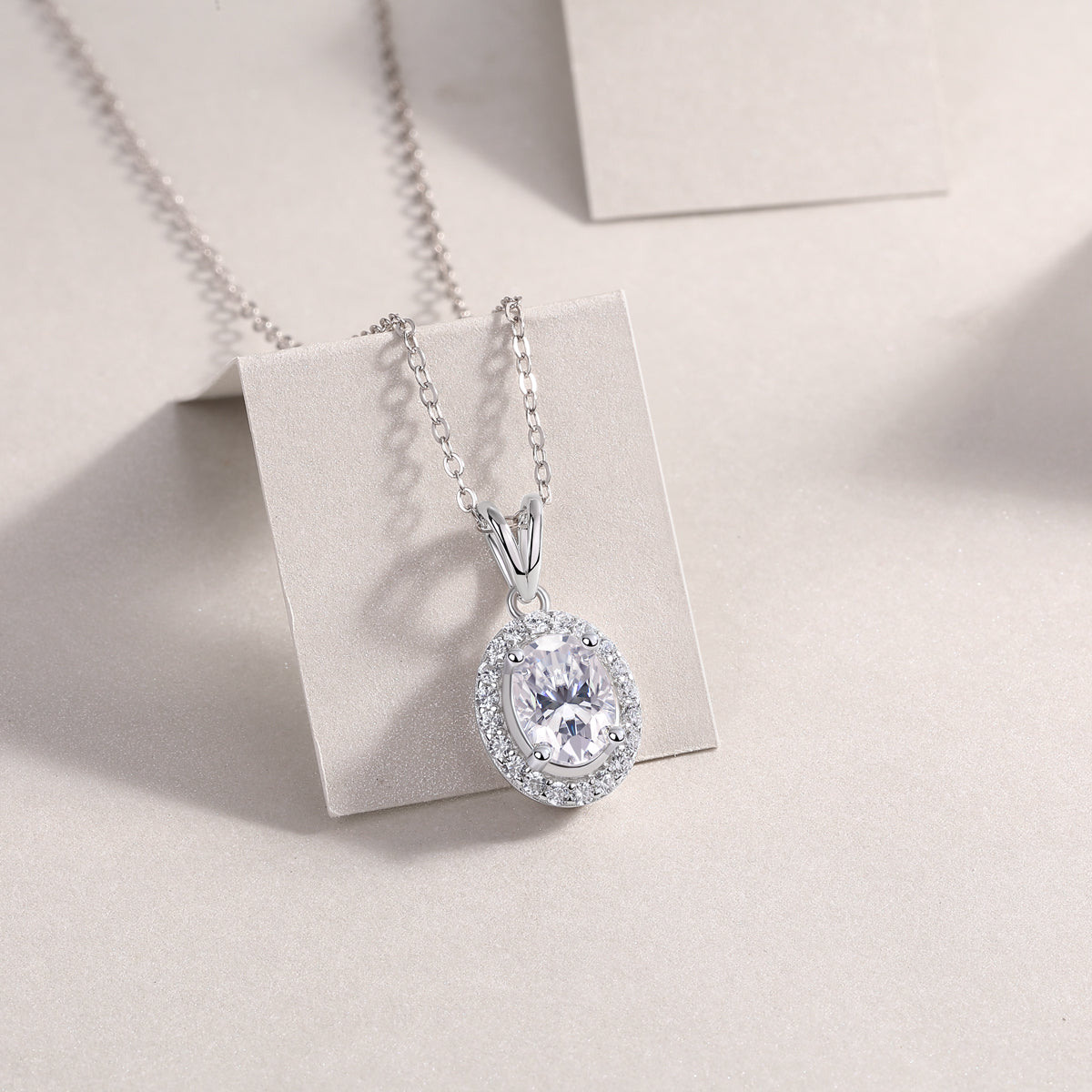 Infinite - A Fashionable And Luxurious Diamond Jewelry Pendant Set With Moissanite S925 Sterling Silver And Platinum Plating