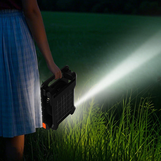 Rechargeable Solar Fan LED Lantern 7 Inch Portable Cordless 4W