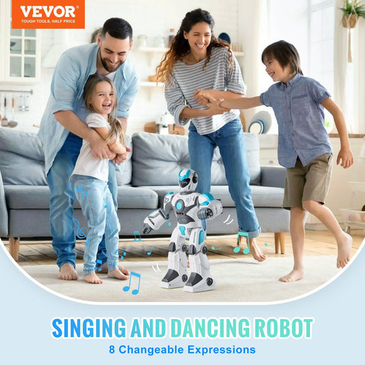 VEVOR RC Robot Toy Talking Dancing Gesture And Voice Remote Control Programmable