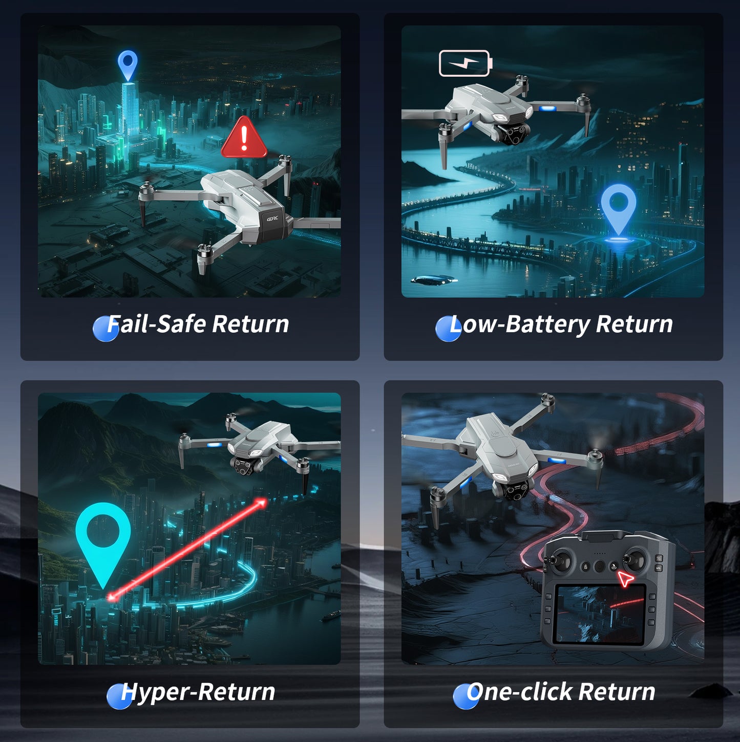 M7 GPS Drone With 4K Camera For Adults With Brushless Motor Follow Me,rc Quadcopter.