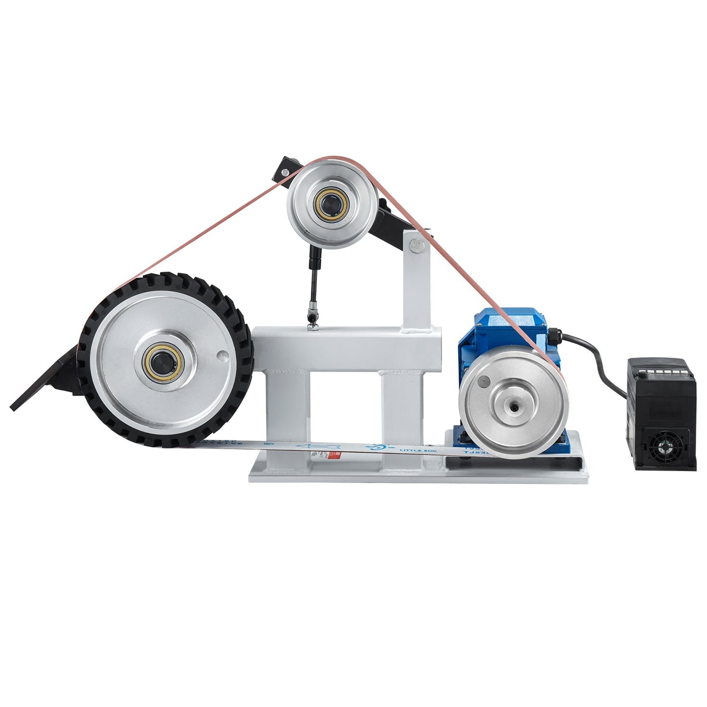 Belt Grinder Sander, 72 X 2-Inch Variable Speed Belt Polisher With VFD, 1500W 2HP Polishing Grinding Machine With 3 Grinding Moulds & 3PCS Sanding Belts For Metalworking, Knife Making