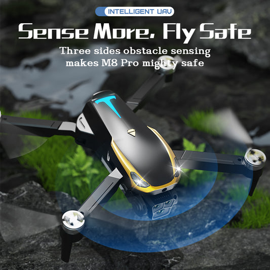 M8 Pro Drone Quadcopter Remote Control Handle Four Axis HD 6K Photography UAV Altitude Fixation Helicopter Toys