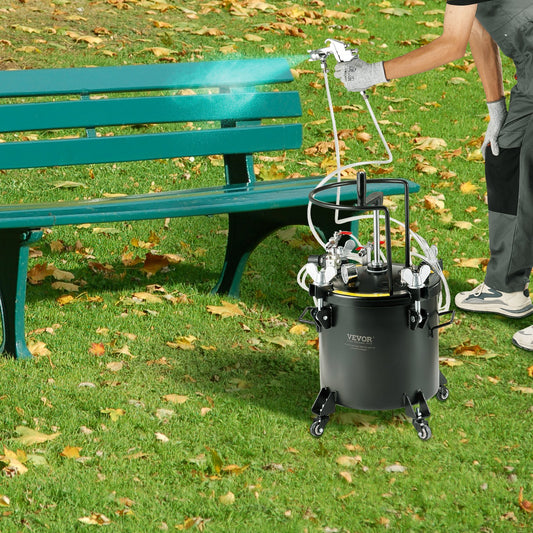 Spray Paint Pressure Pot Tank 20L 5gal With Casters Leak Repair Sealant