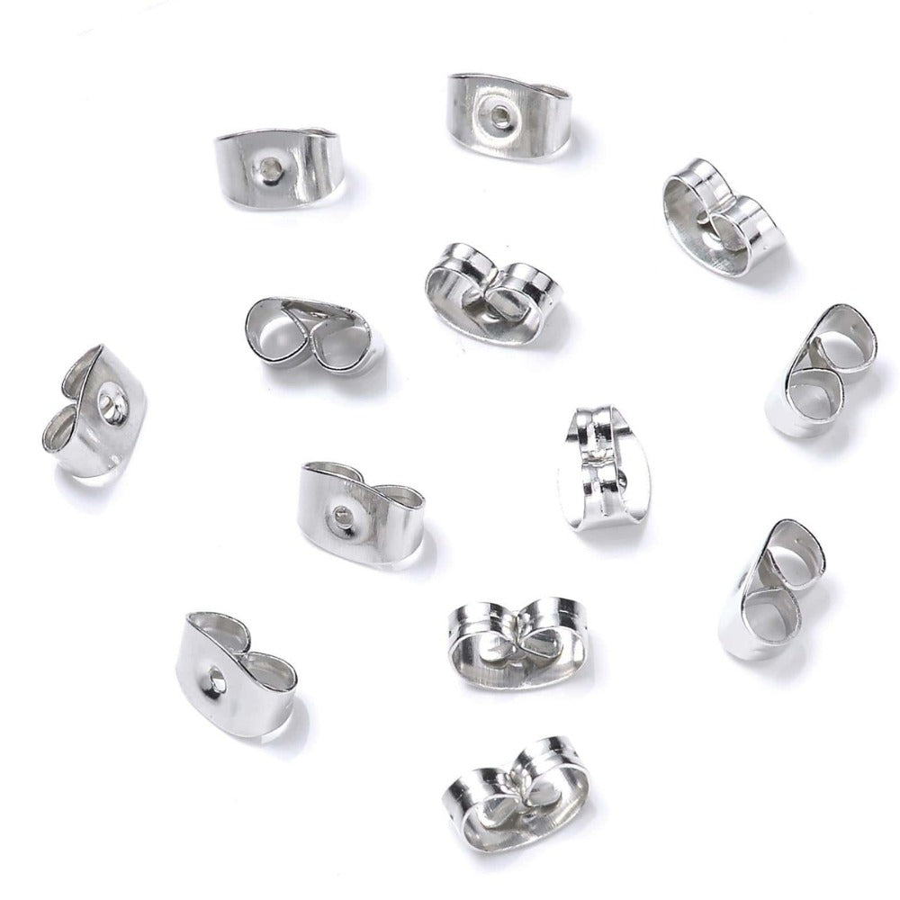 1 Box Of Cute Butterfly-shaped Stud Earrings With Non-slip Buckles