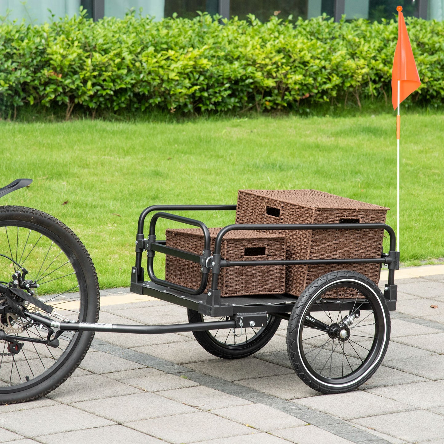 Bike Cargo Trailer Bike Wagon Bicycle Trailer with Suspension