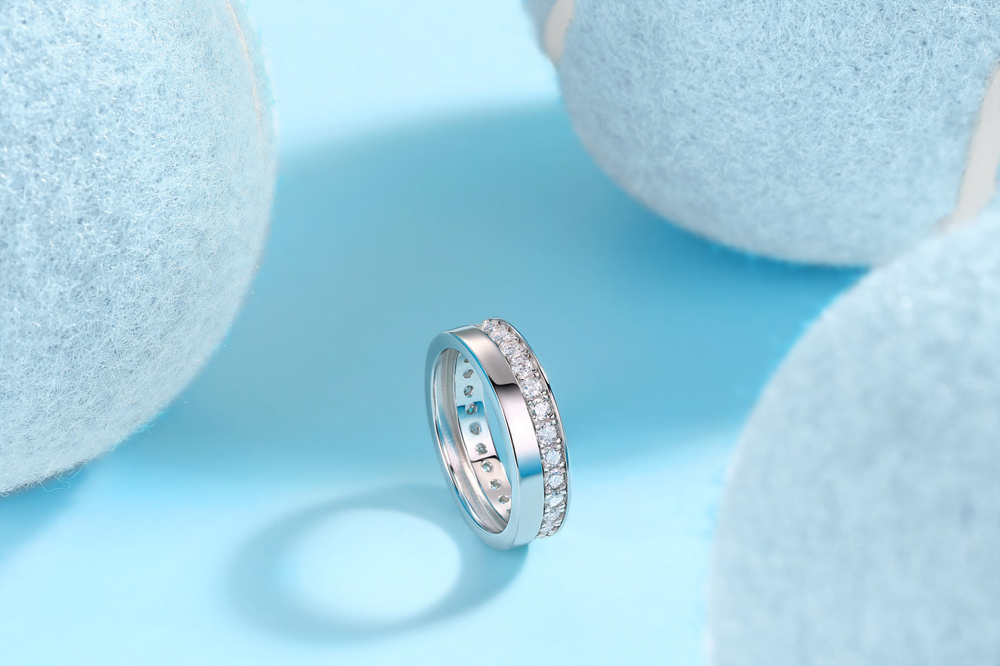 1Galaxy Diamond Ring Wedding Ring Luxury Fashion Moissanite Silver Ring