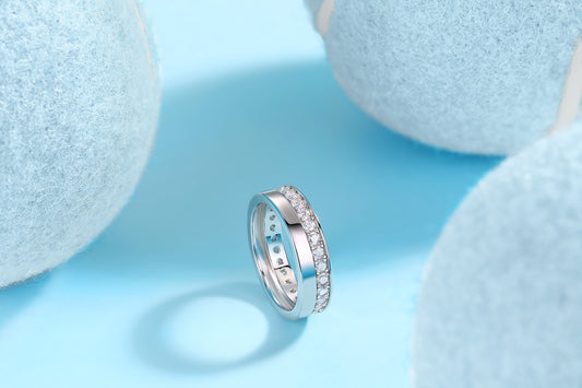 1Galaxy Diamond Ring Wedding Ring Luxury Fashion Moissanite Silver Ring